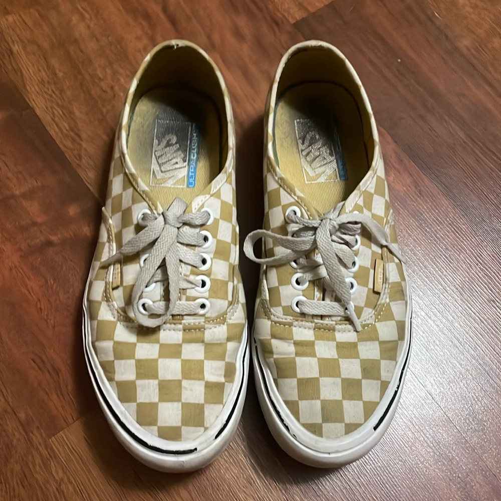 VANS Custom Checkerboard Yellow